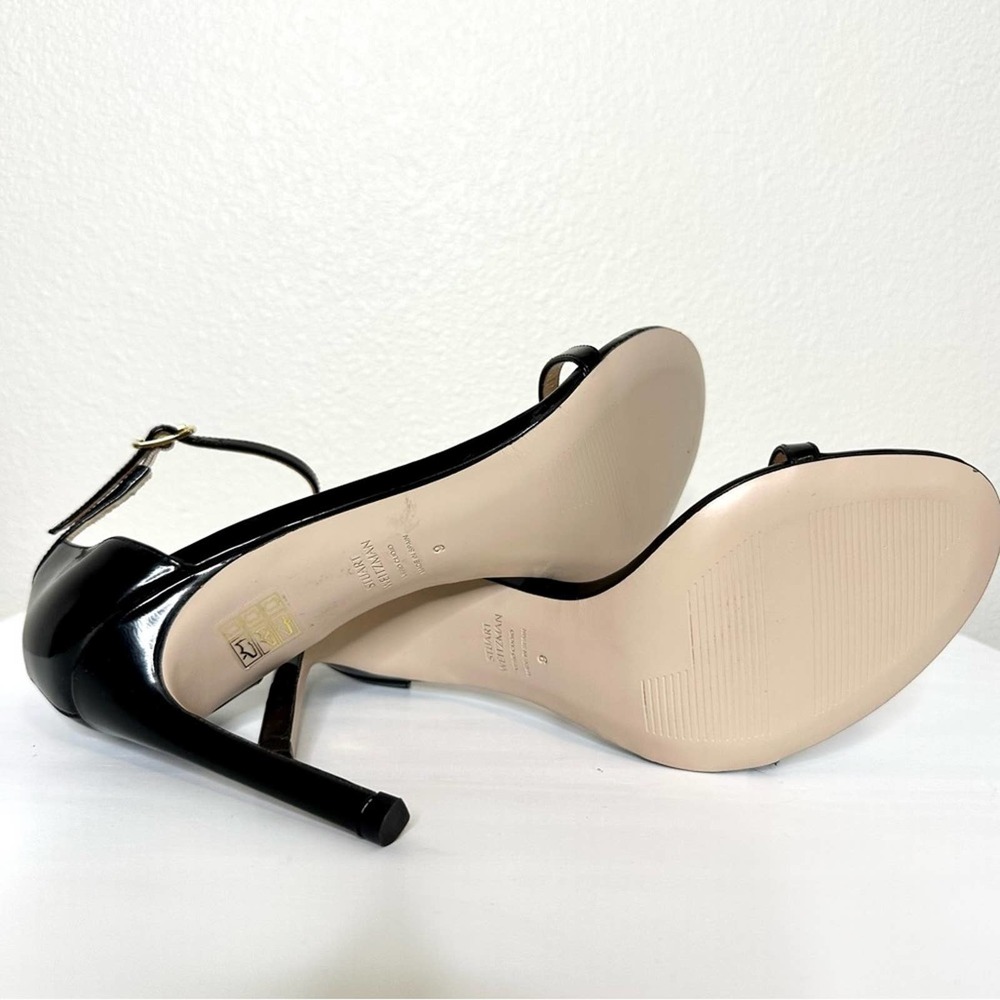 NWOT Stuart Weitzman Nudistsong Patent Leather Strapy Heels - Picture 6 of 6